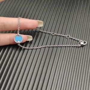David.Yurman silver round diamond bracelet